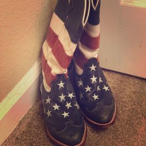 American flag cowboy boots